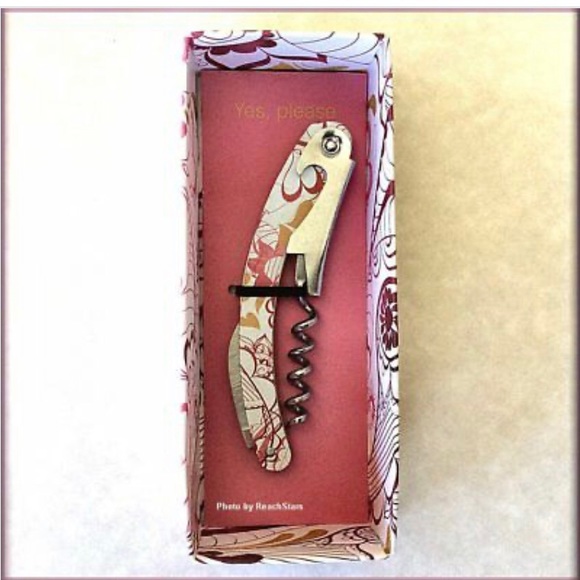 ❤️Demdaco Wine Bottle Opener Handheld Heart Floral Design NEW - Picture 4 of 9